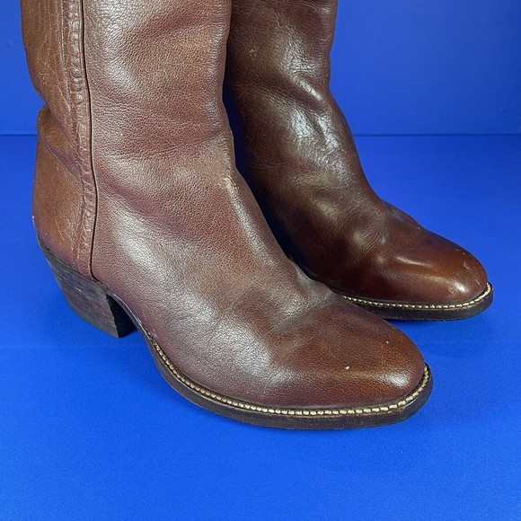 Vintage Kane Gold Label Exclusive‎ 3403 Brown Leather Boots Women’s 6.5 - 7 - Picture 6 of 13